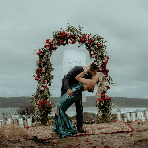 bruny island, tasmania wedding proposal