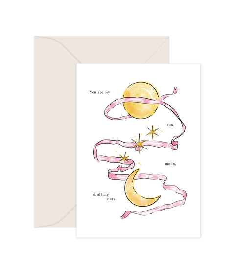 Celestial Love - Greeting Card