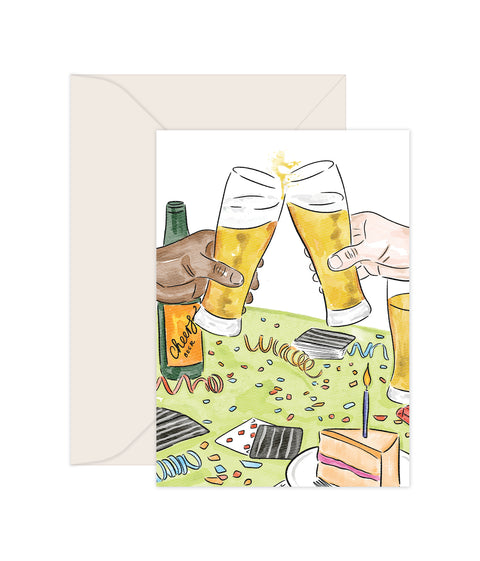 Cheers & Beers - Greeting Card