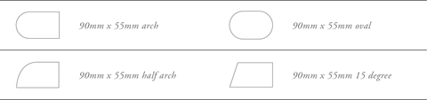 Business card shapes for printing, Blossie