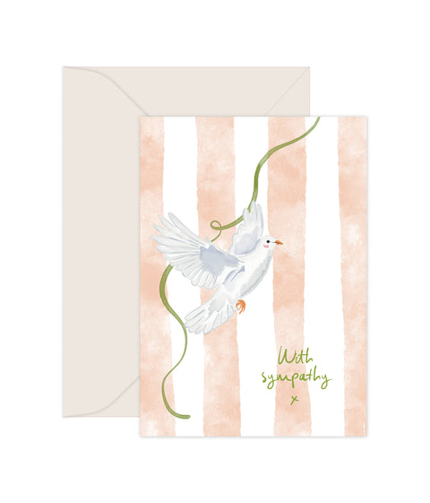 With Sympathy x - Greeting Card (6 Pack)