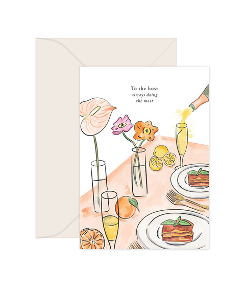 To the host - Greeting Card