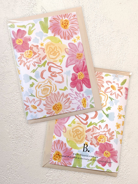 Flirty Florals - Greeting Card