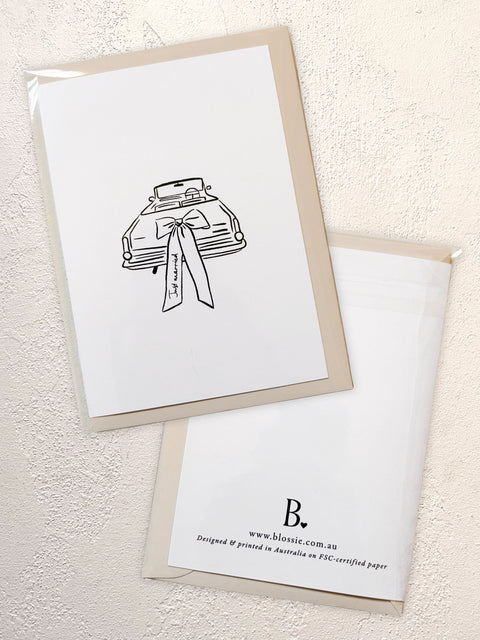 Just Married - Greeting Card