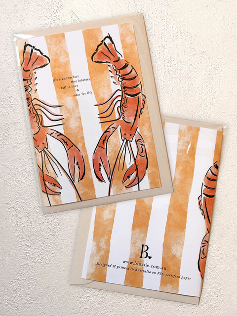 Lobsters in love - Greeting Card